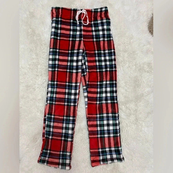 Secret Treasures Sleepwear Pants plaid plush pajamas bottoms size small - Picture 1 of 6